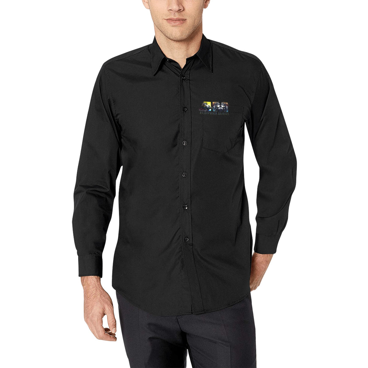 equipped in strength  button up Men's
