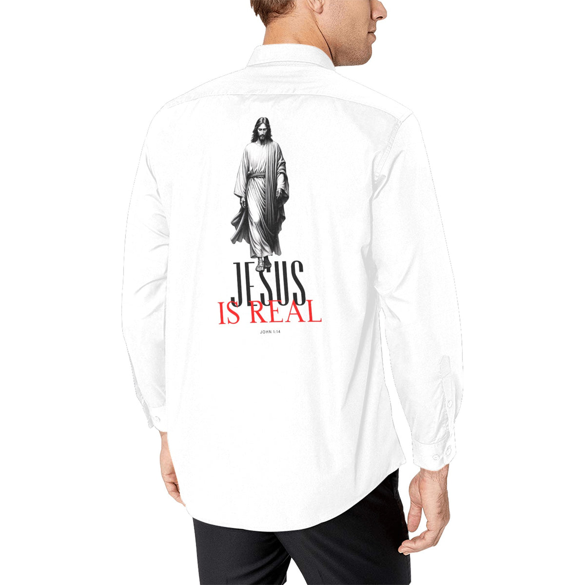 Jesus is real button up Men's