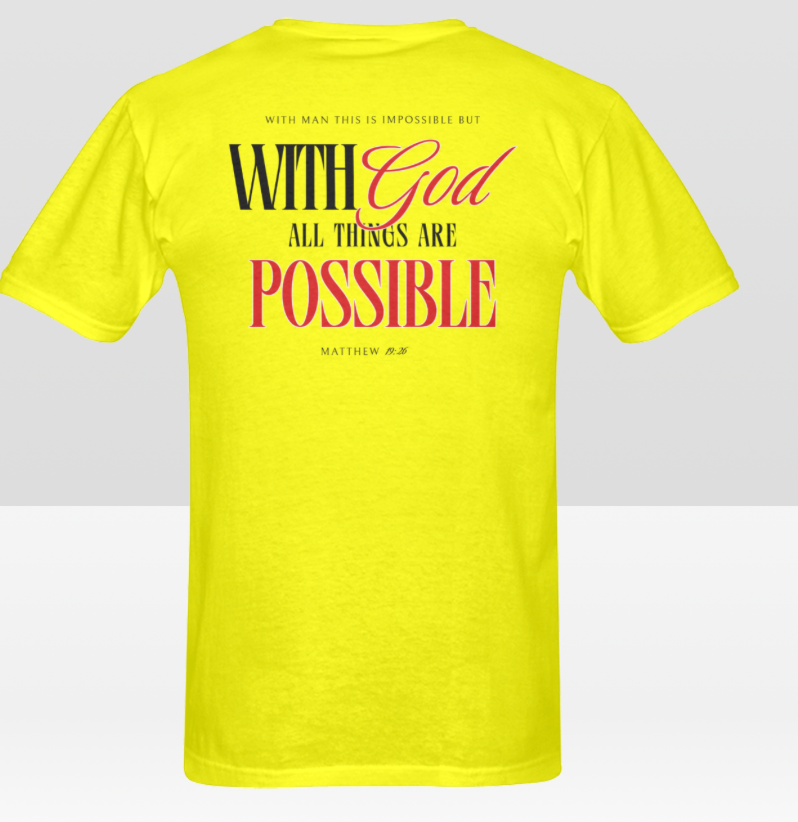 Men's WITH GOD ALL THINGS POSSIBLE T-shirt