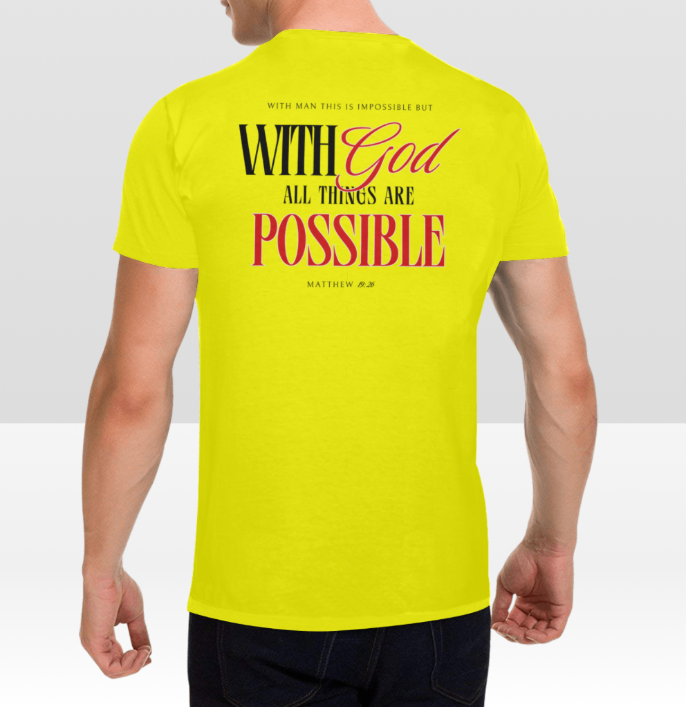 Men's WITH GOD ALL THINGS POSSIBLE T-shirt