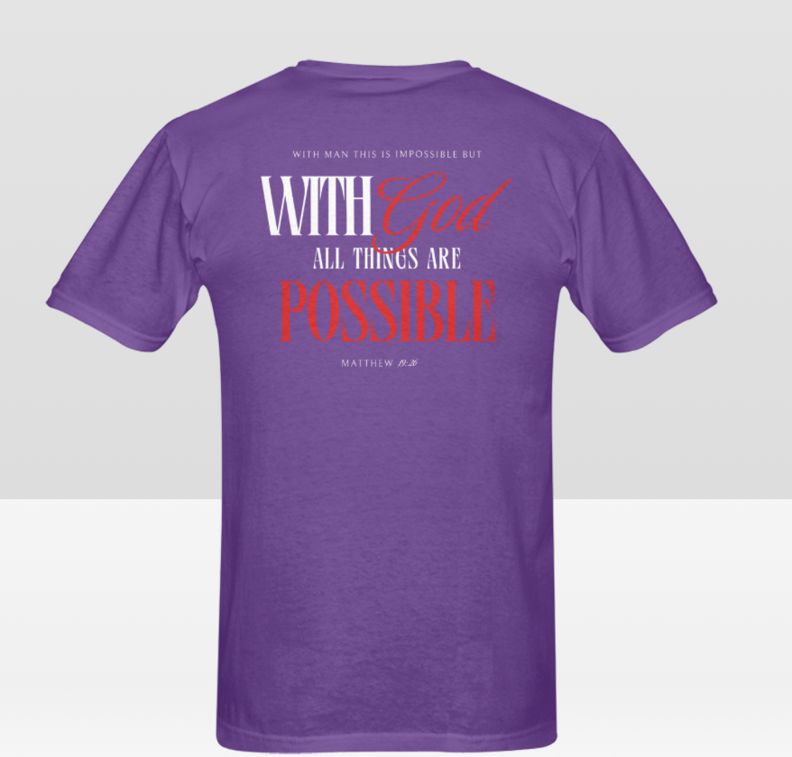 Men's WITH GOD ALL THINGS POSSIBLE T-shirt