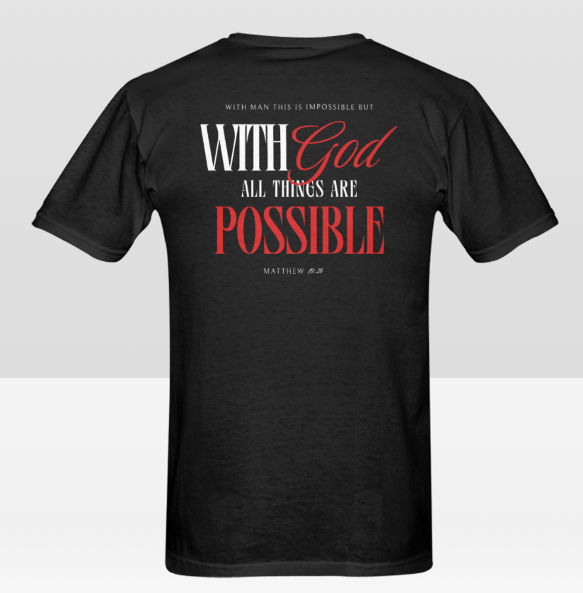 Men's WITH GOD ALL THINGS POSSIBLE T-shirt