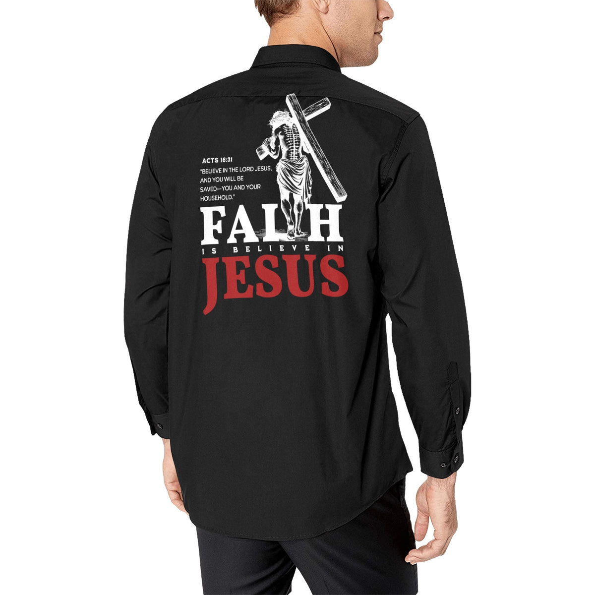 FAITH IS button up Men's