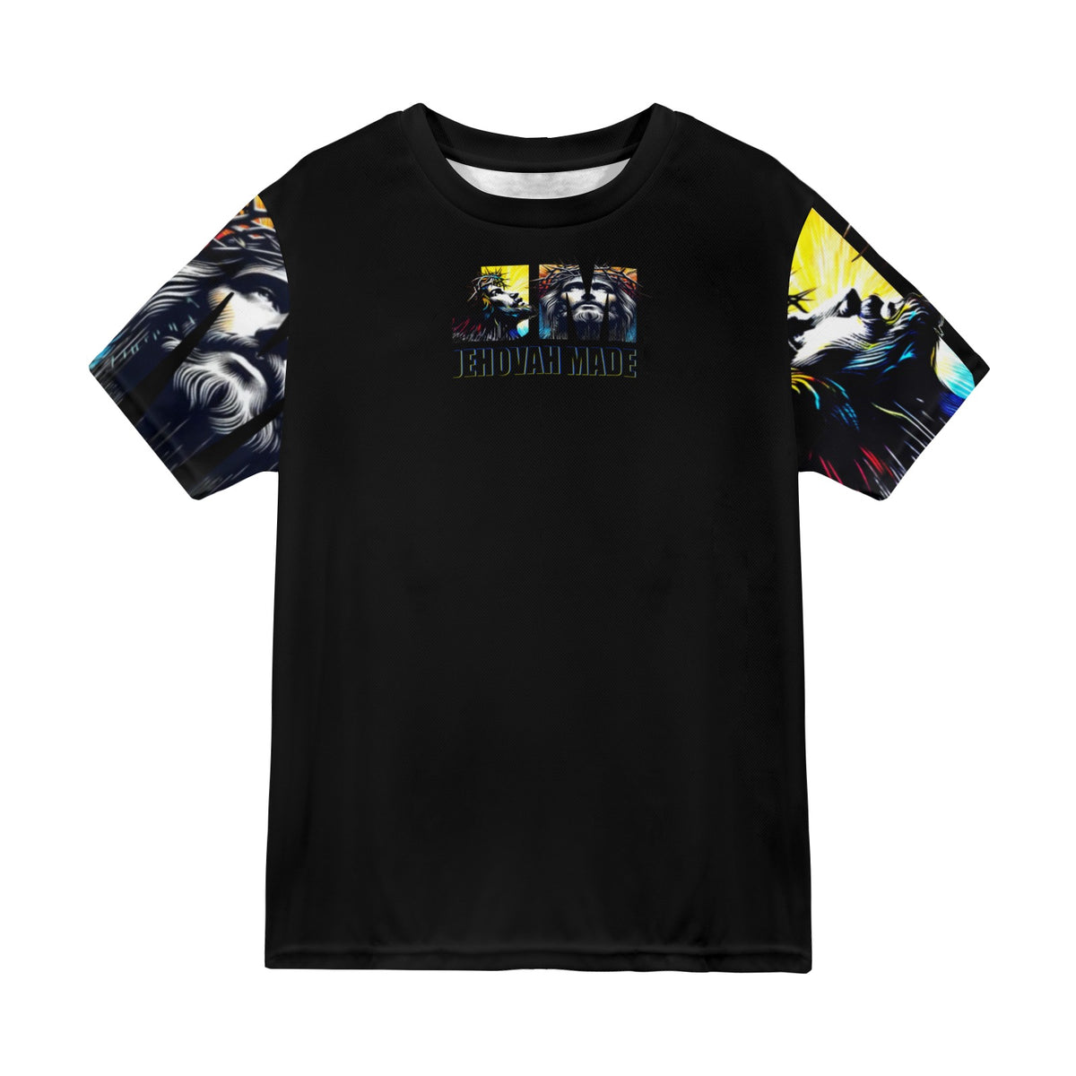 JESUS LOVE EMBODIED IN ACTION logo sleeve t shirt