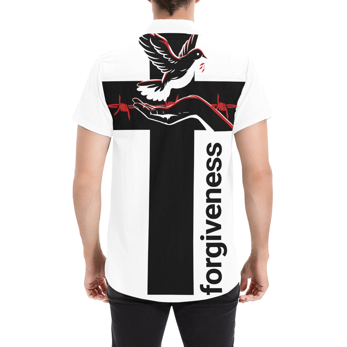 FORGIVENESS button up WHITE Men's