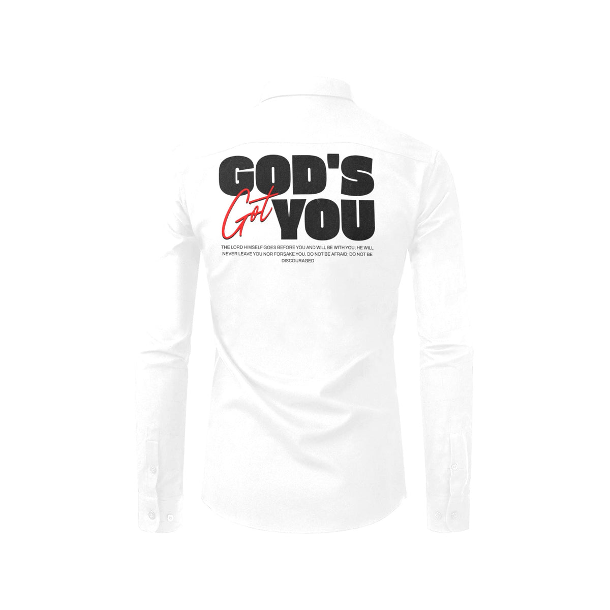 GODS GOT YOU button up WHITE Men's
