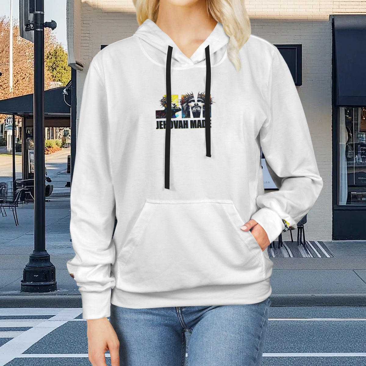 John 3:16 Women's Drawstring Pocket Hoodie