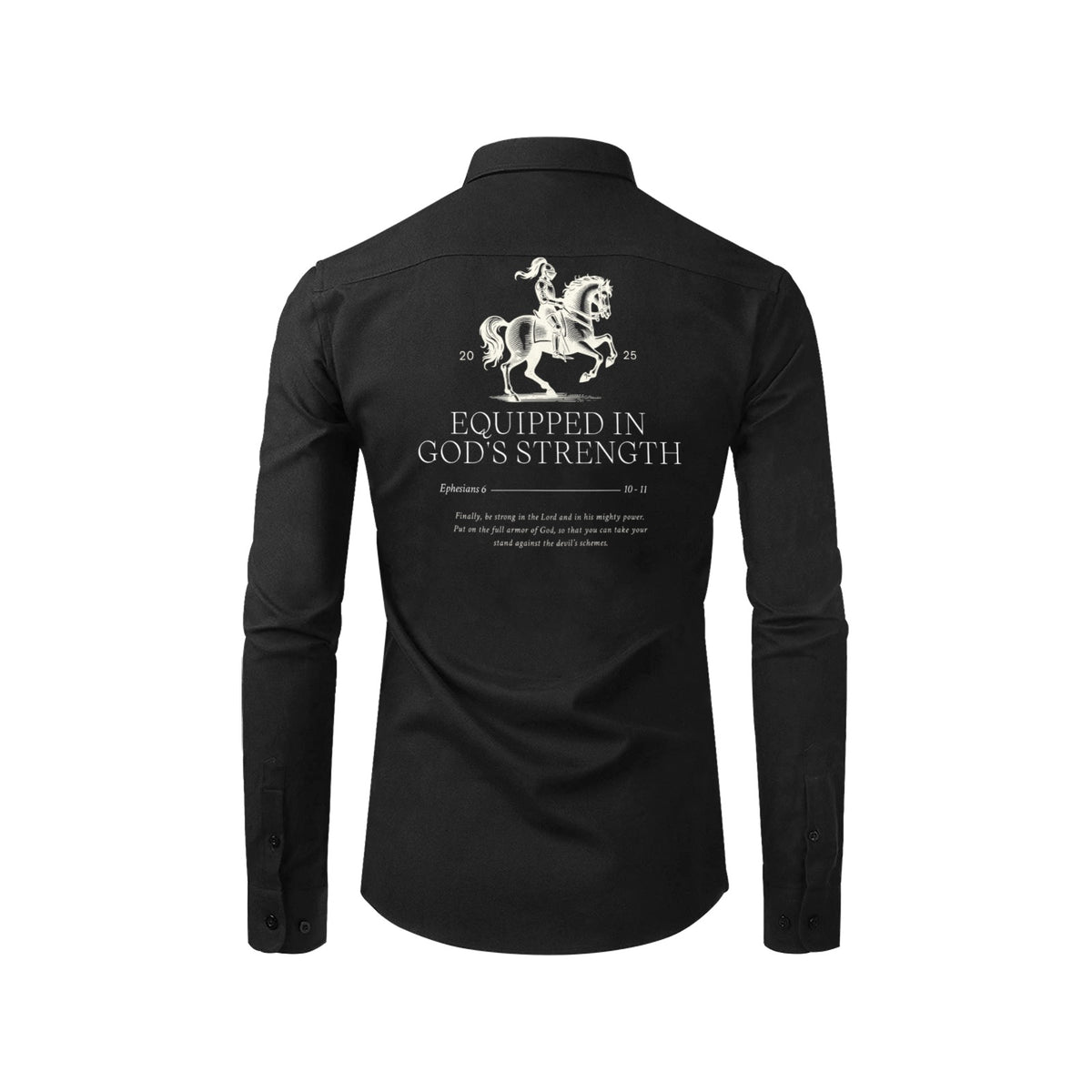 equipped in strength  button up Men's