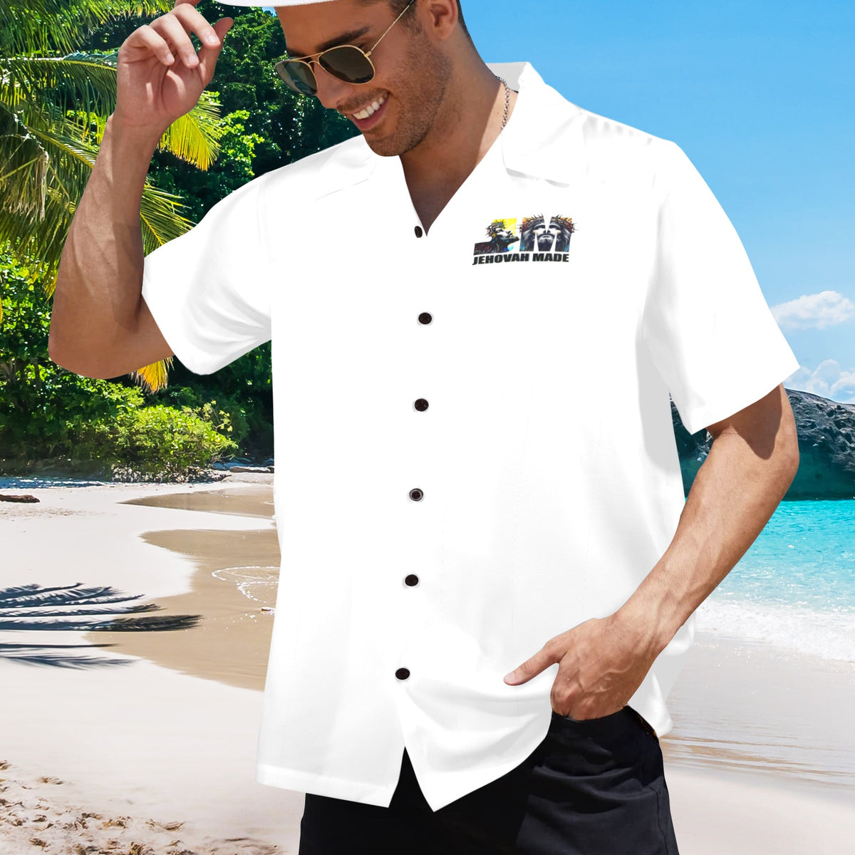 Risen-Black-BUTTON UP Men's