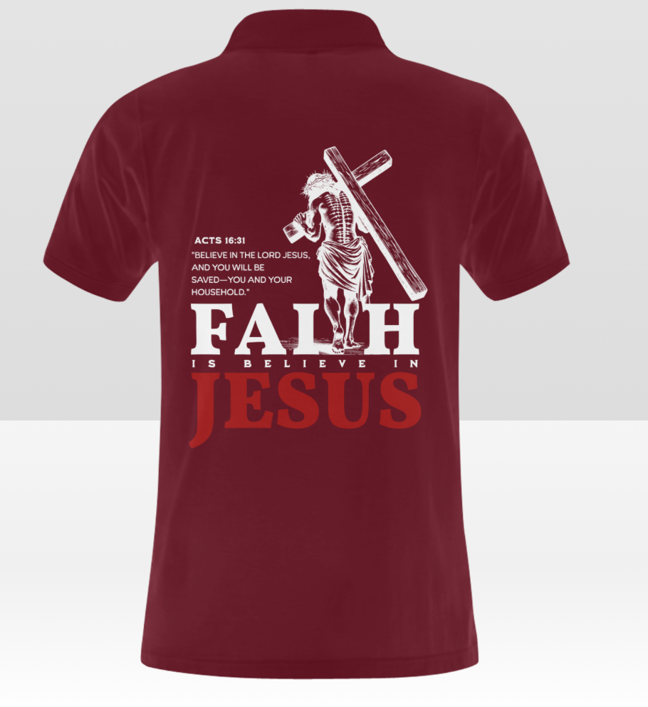 Men's Faith in Jesus polo