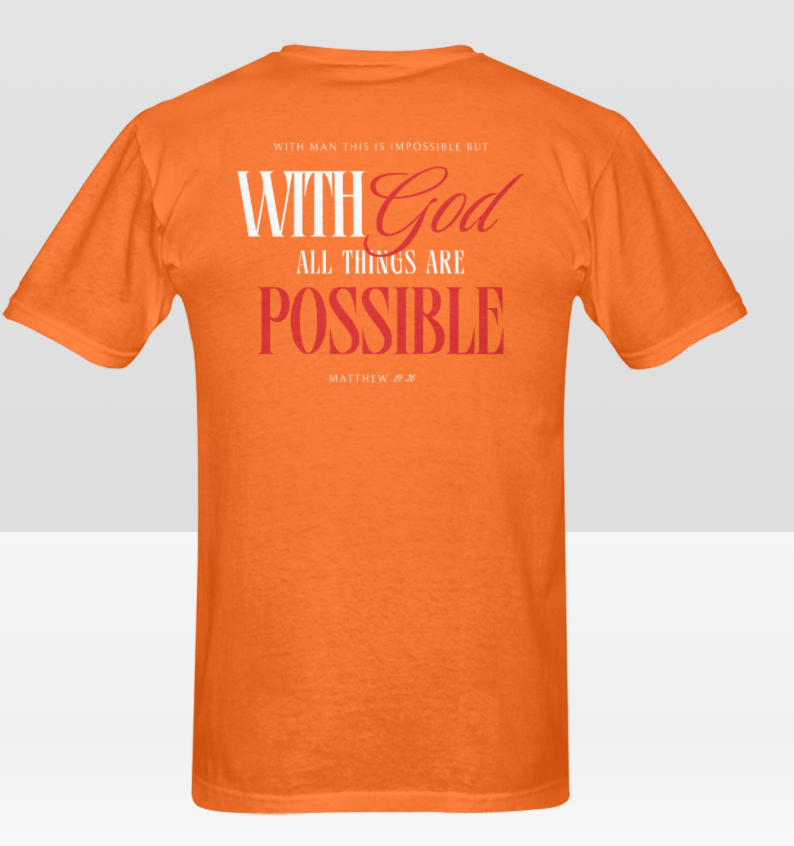Men's WITH GOD ALL THINGS POSSIBLE T-shirt