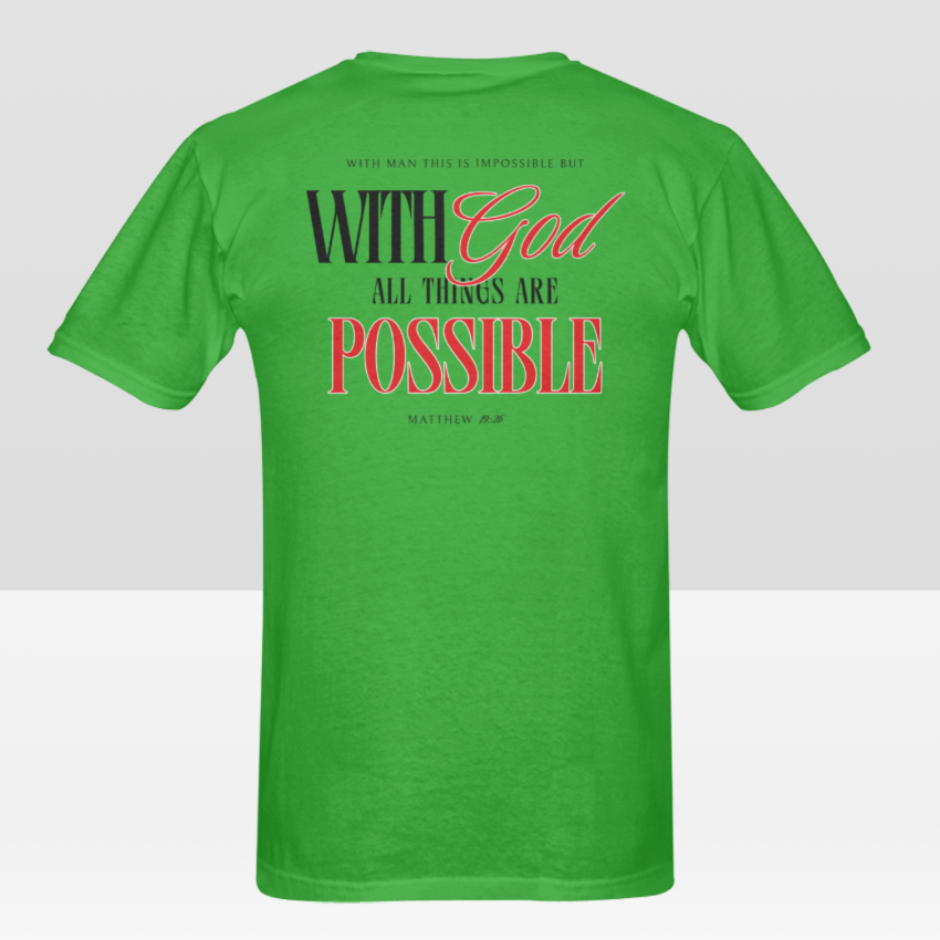 Men's WITH GOD ALL THINGS POSSIBLE T-shirt