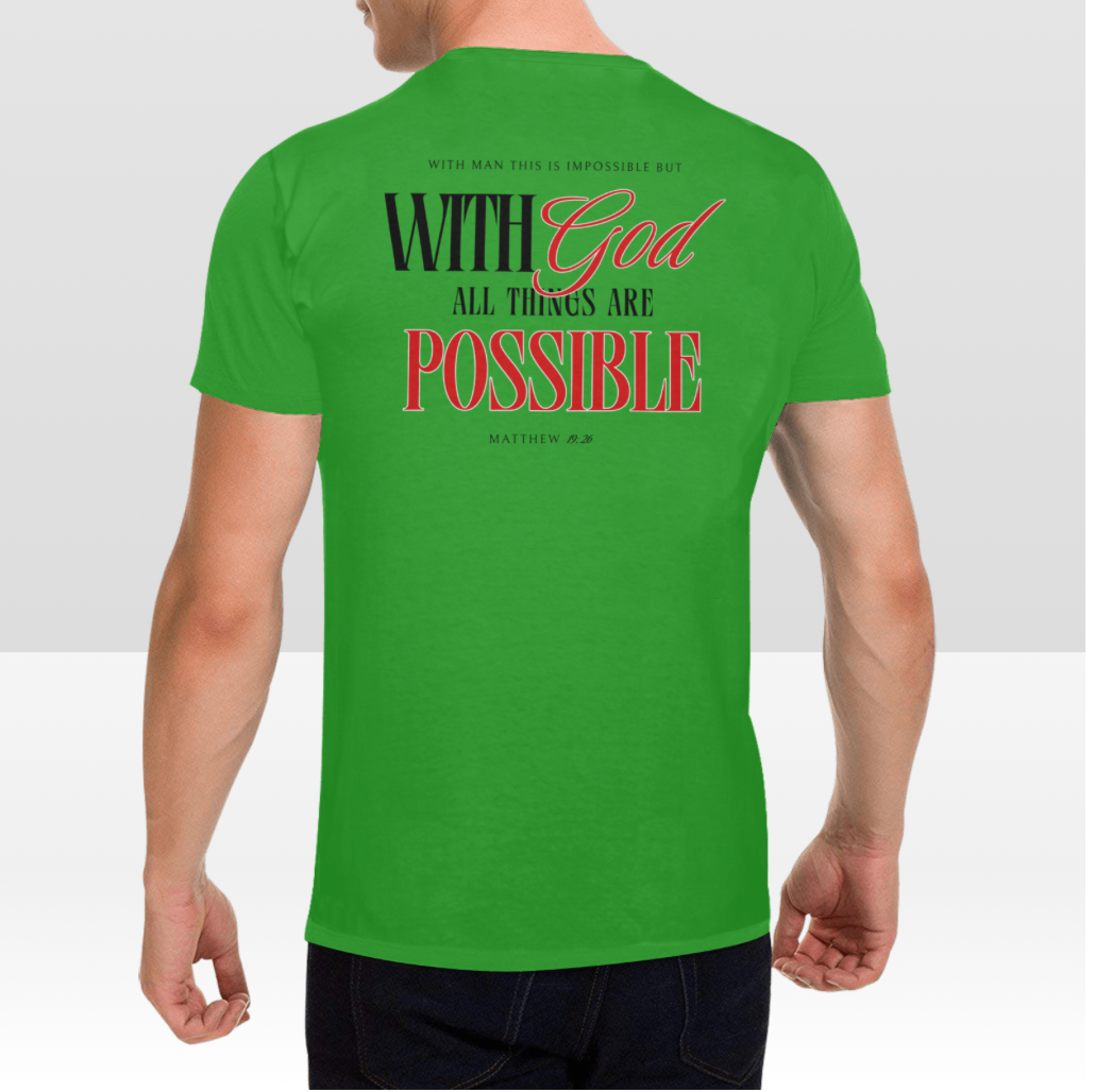 Men's WITH GOD ALL THINGS POSSIBLE T-shirt