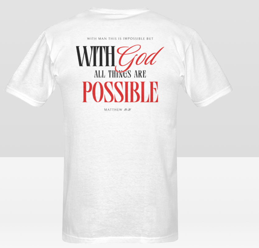 Men's WITH GOD ALL THINGS POSSIBLE T-shirt