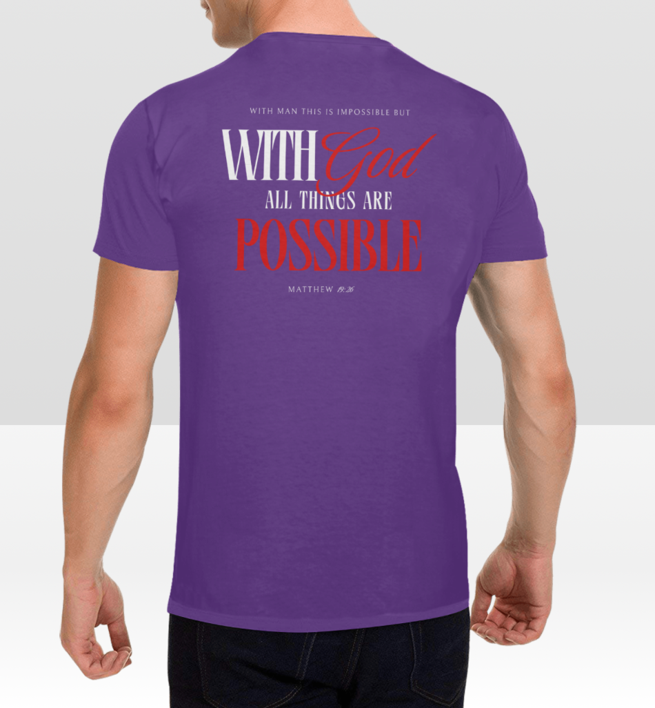 Men's WITH GOD ALL THINGS POSSIBLE T-shirt