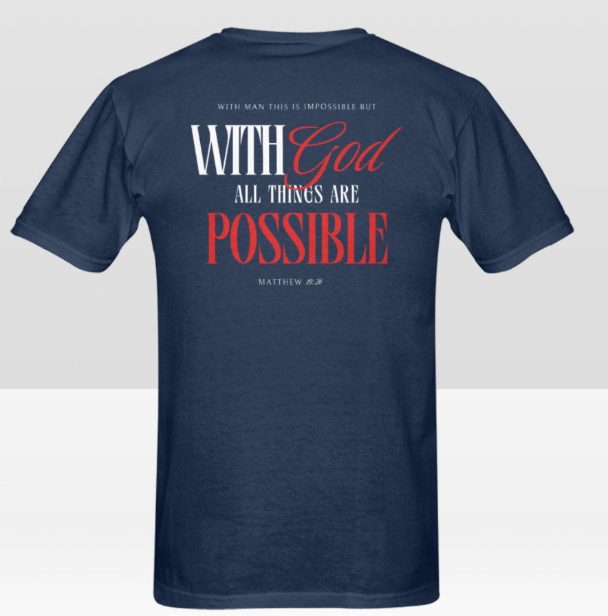 Men's WITH GOD ALL THINGS POSSIBLE T-shirt