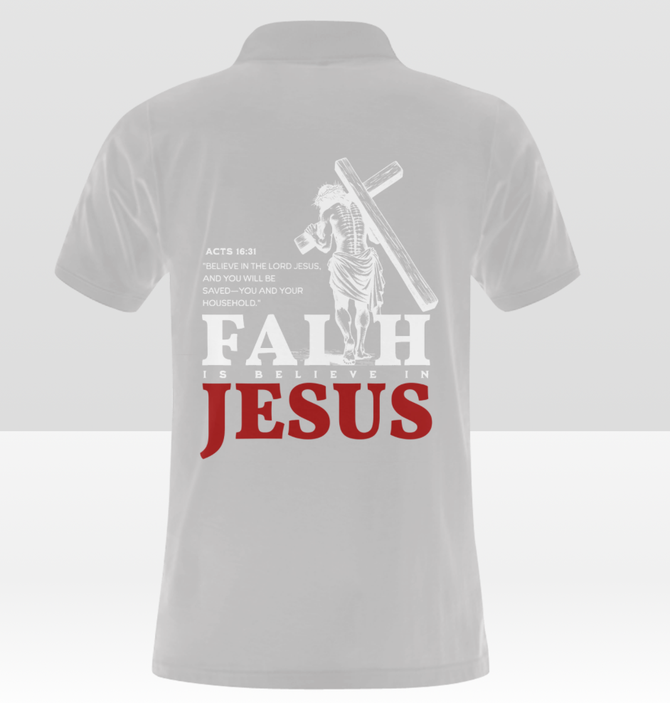 Men's Faith in Jesus polo