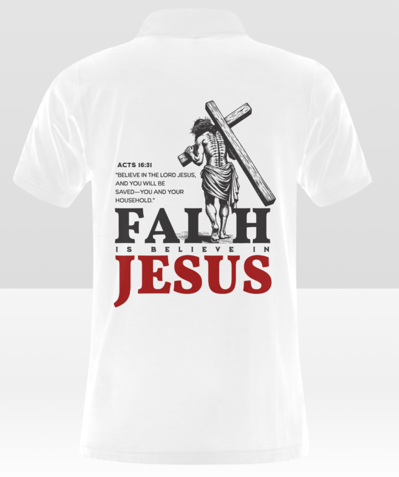 Men's Faith in Jesus polo