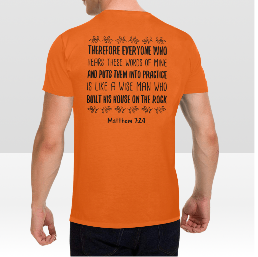 MATTHEW 7:24 MENS T-SHIRT