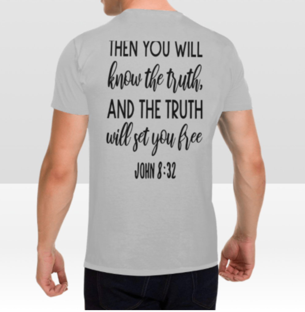 JOHN 8:32 MENS T-SHIRT