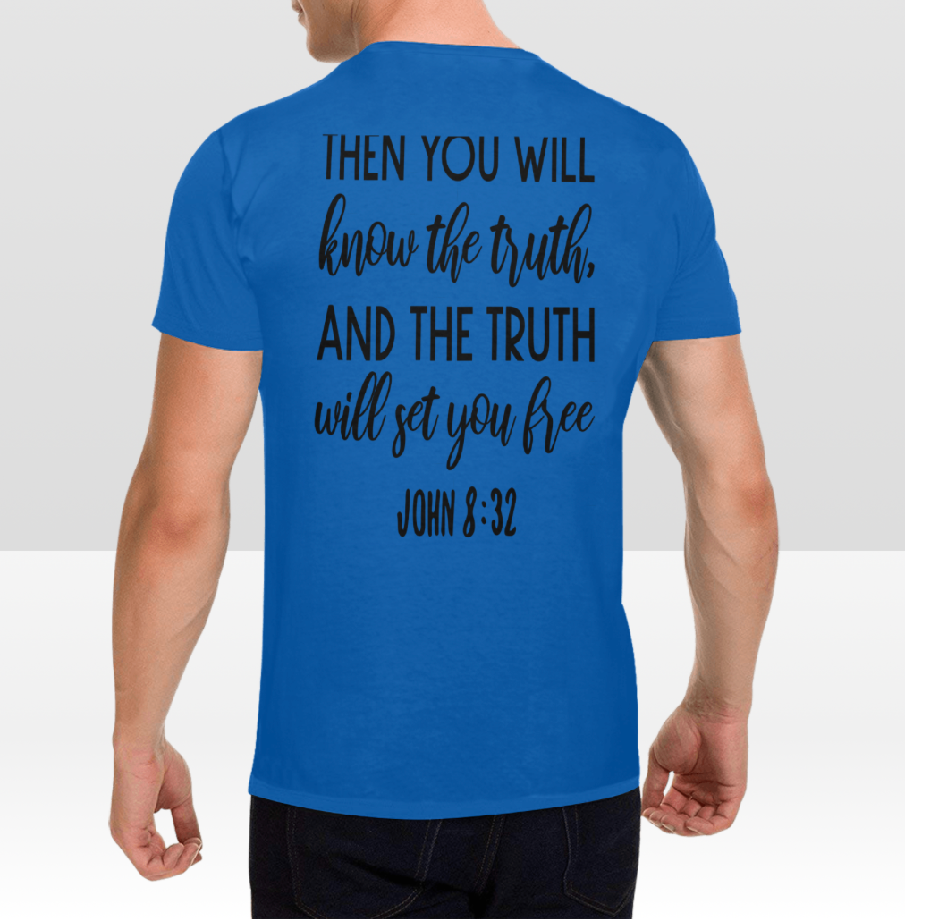 JOHN 8:32 MENS T-SHIRT