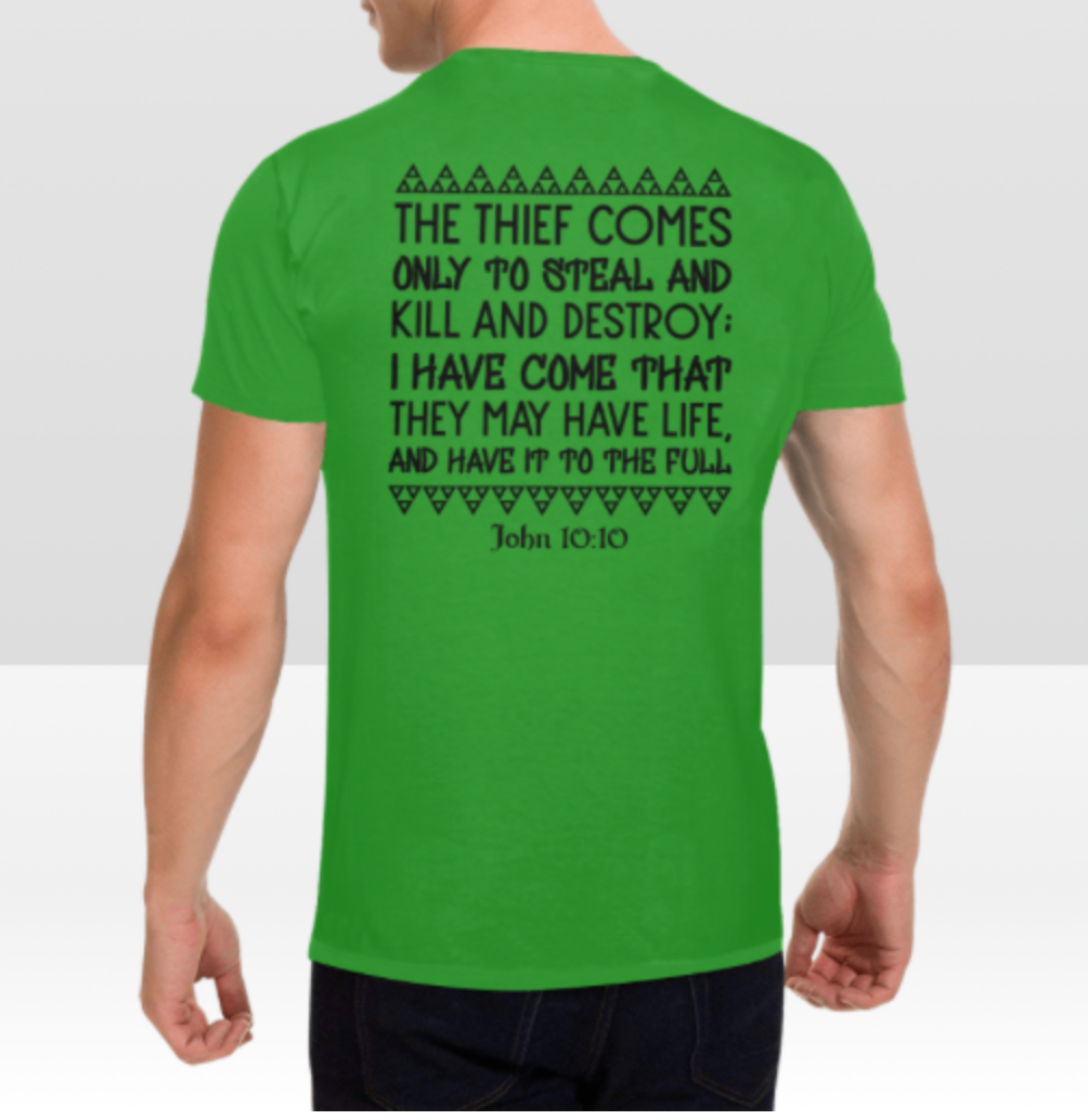 JOHN 10:10 MENS T-SHIRT