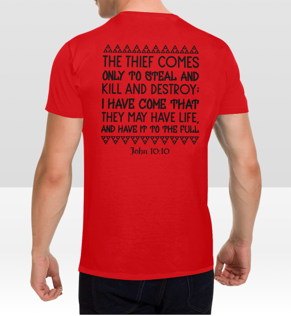 JOHN 10:10 MENS T-SHIRT
