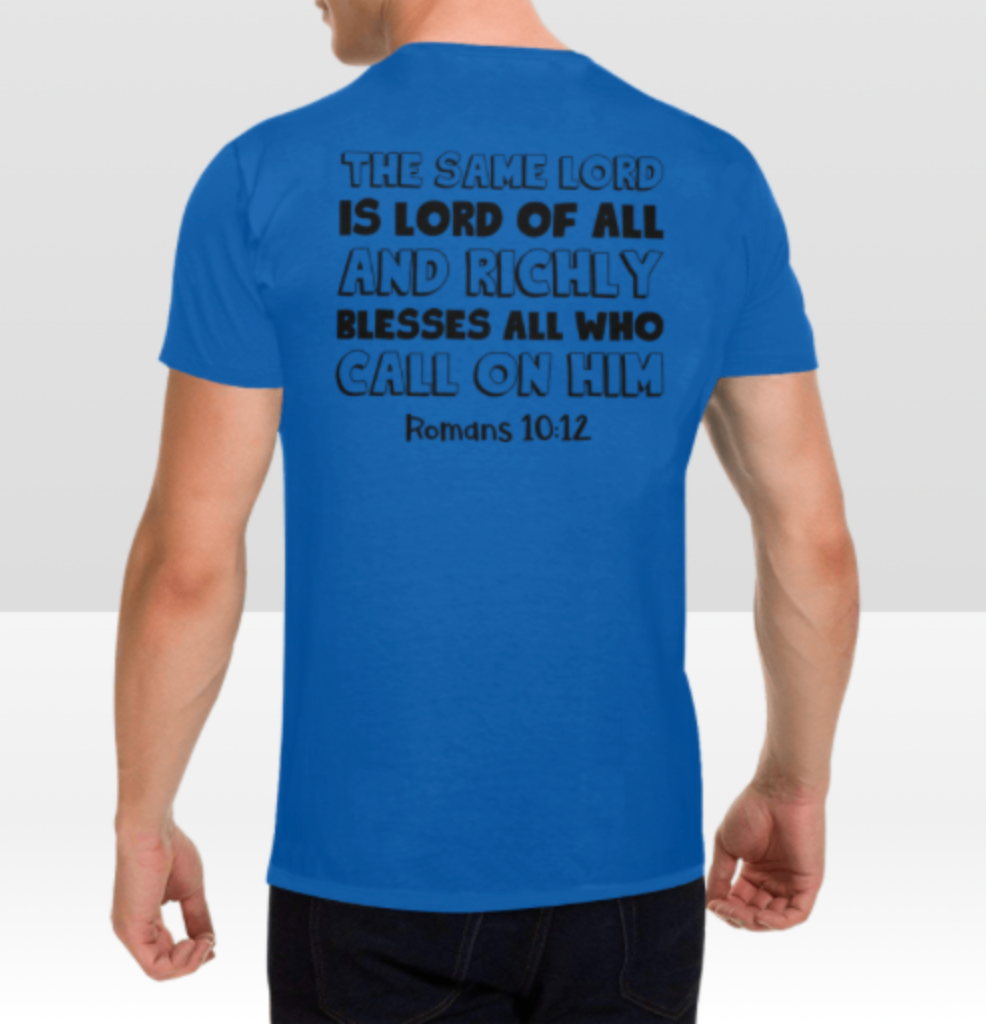 ROMANS 10:12 MENS T-SHIRT