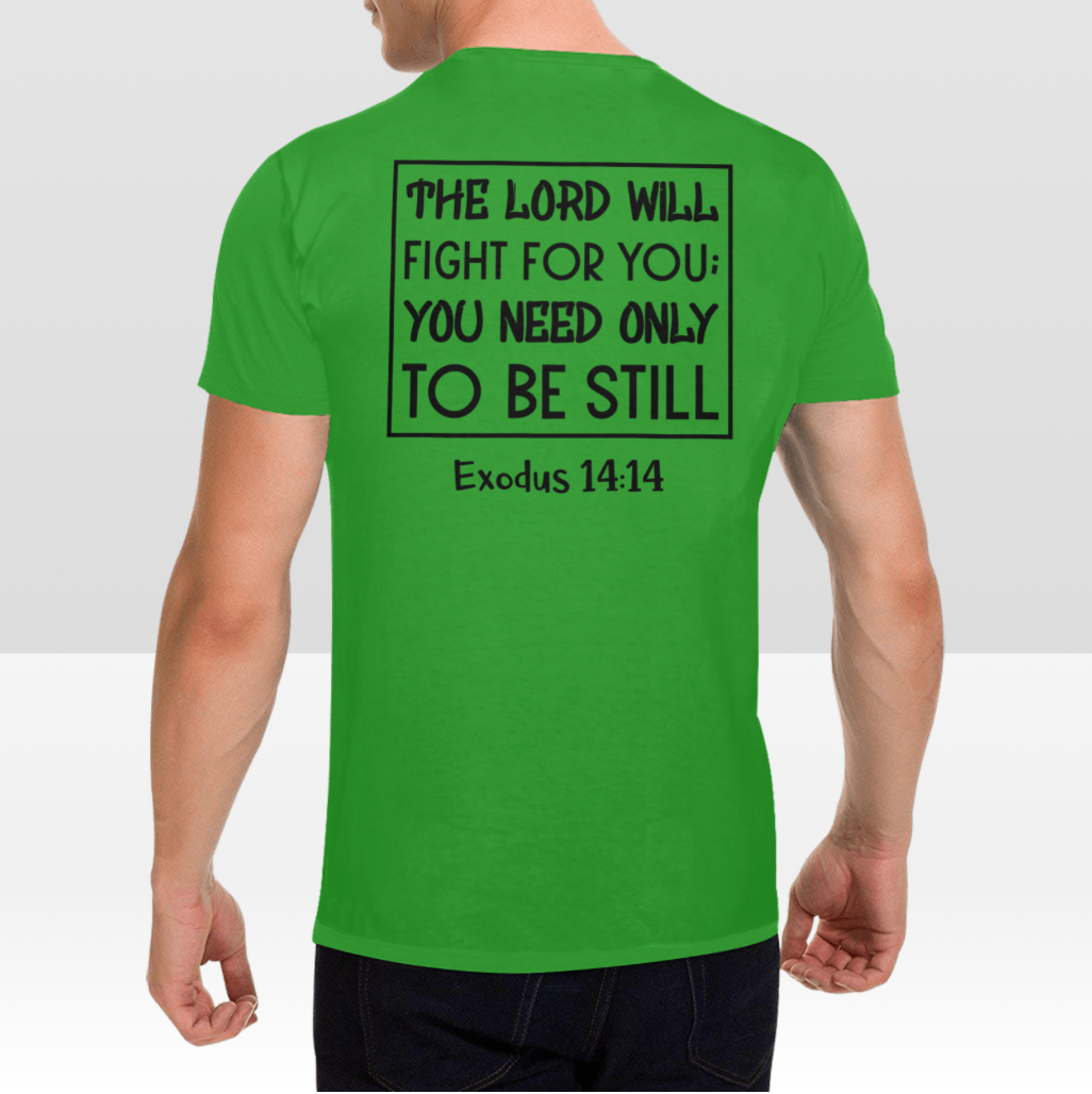 EXODUS 14:14 MENS T-SHIRT
