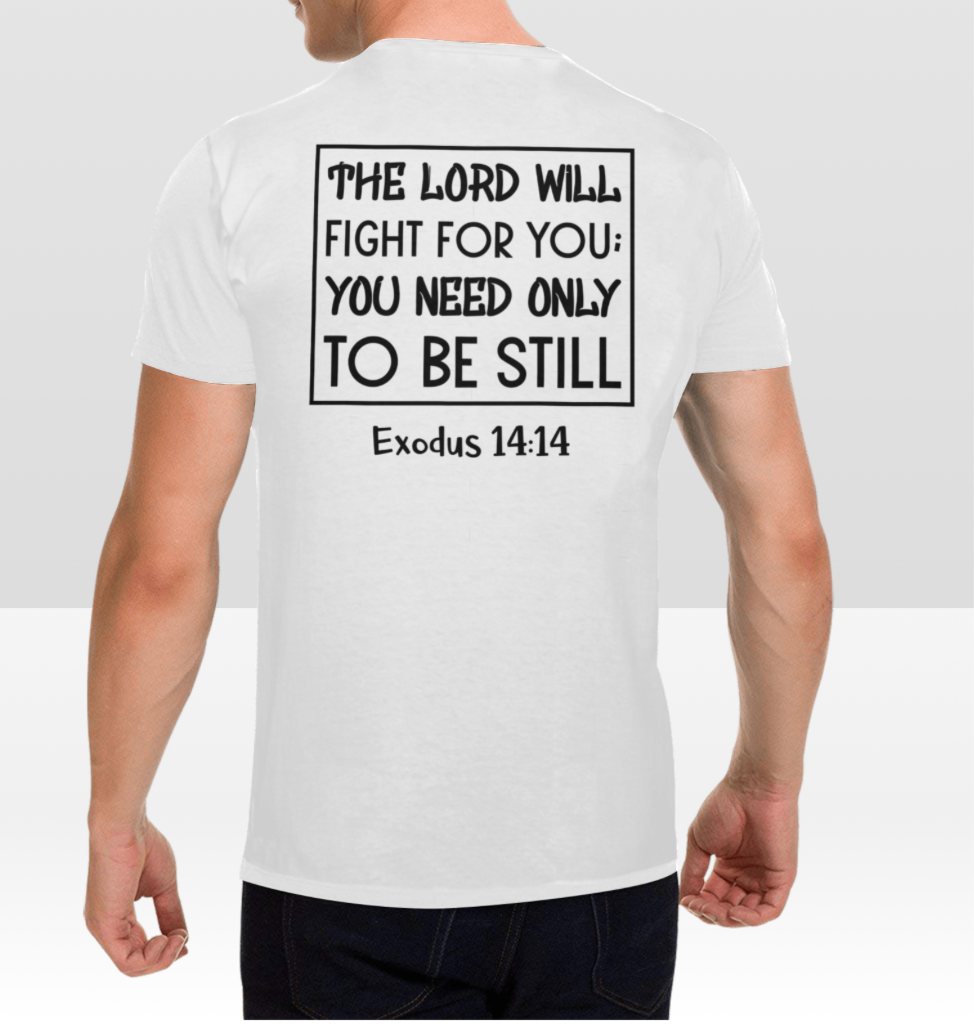 EXODUS 14:14 MENS T-SHIRT