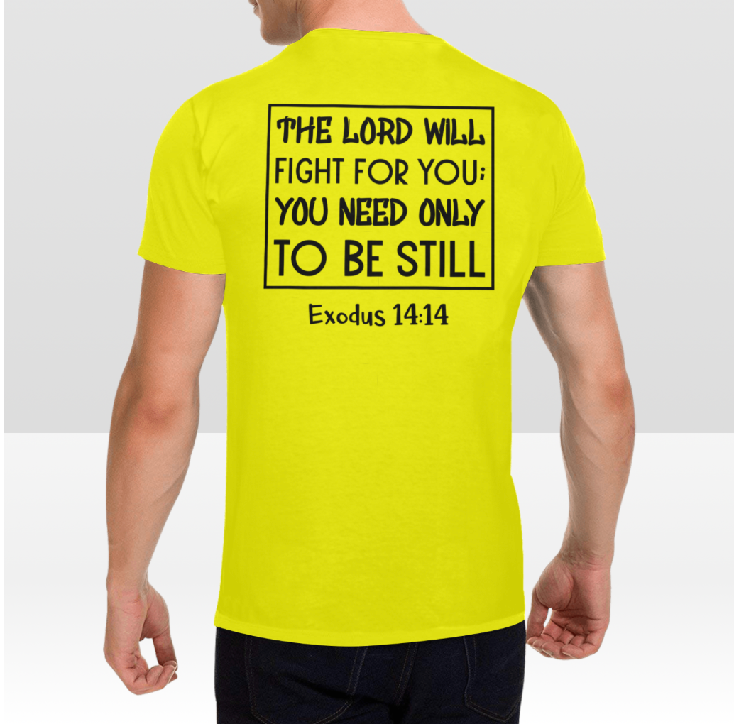 EXODUS 14:14 MENS T-SHIRT