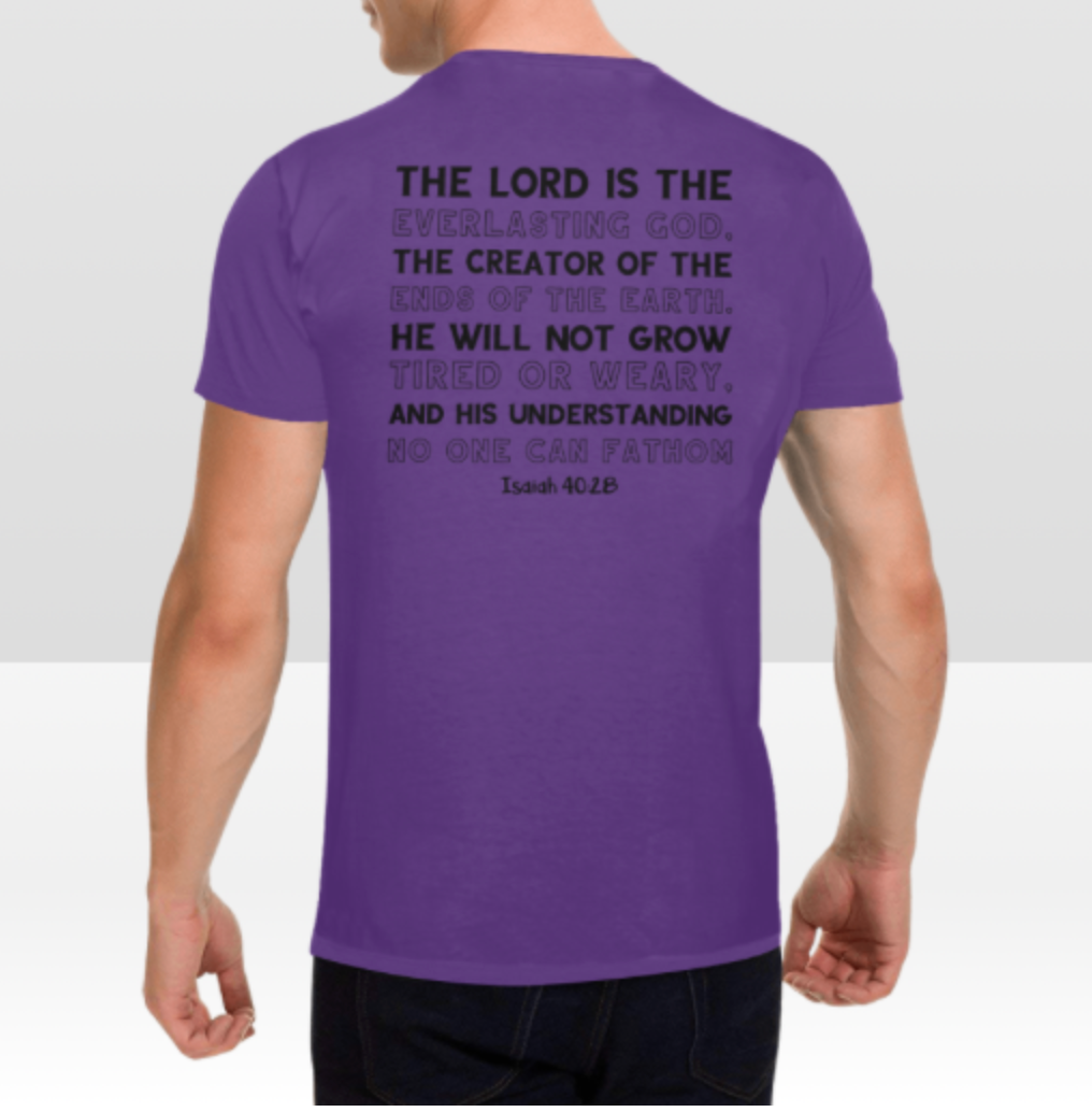 ISAIAH 40:28 MENS T-SHIRT