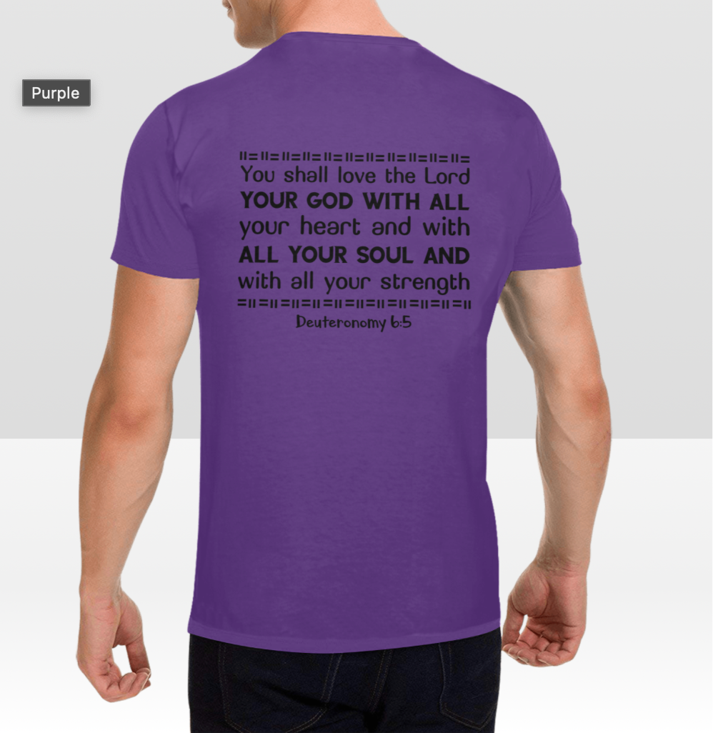DEUTERONOMY 6:5 MENS T-SHIRT