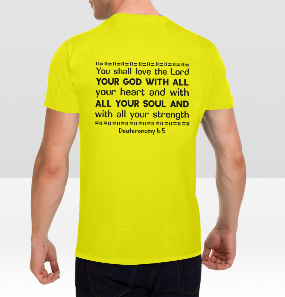 DEUTERONOMY 6:5 MENS T-SHIRT