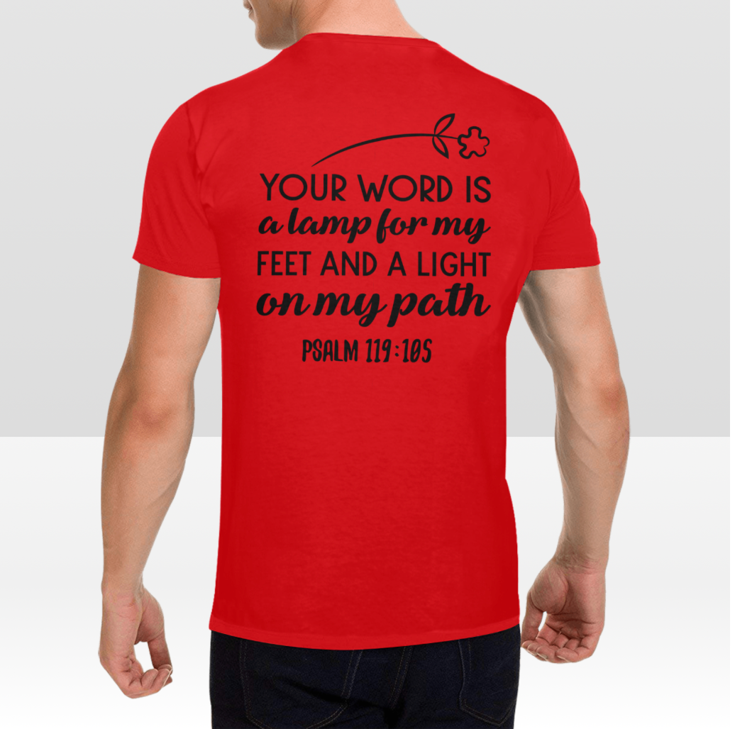 PSALM 119:105 MENS T-SHIRT
