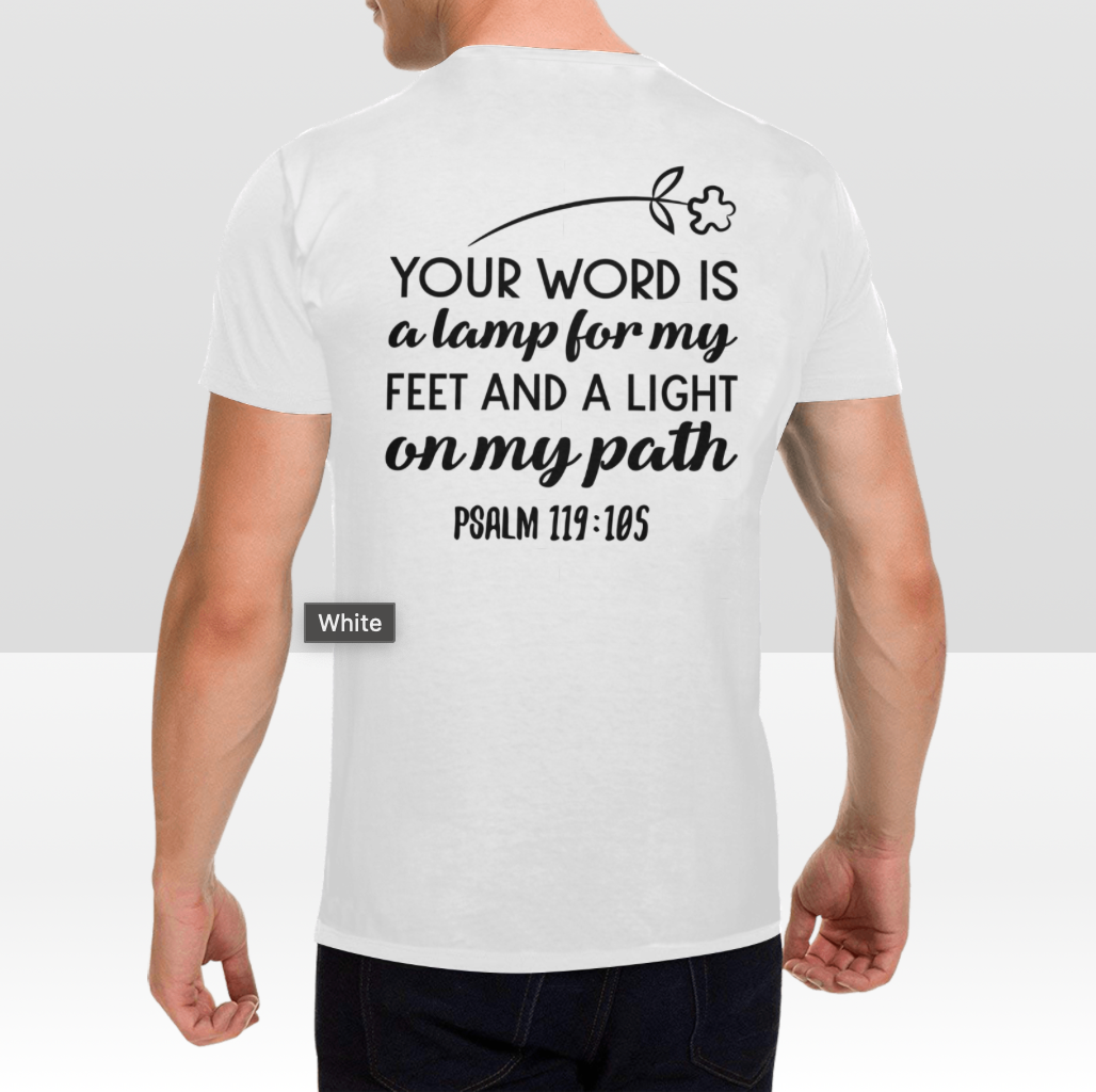 PSALM 119:105 MENS T-SHIRT