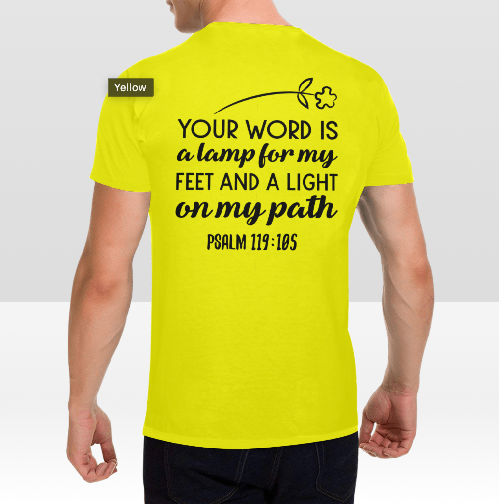 PSALM 119:105 MENS T-SHIRT