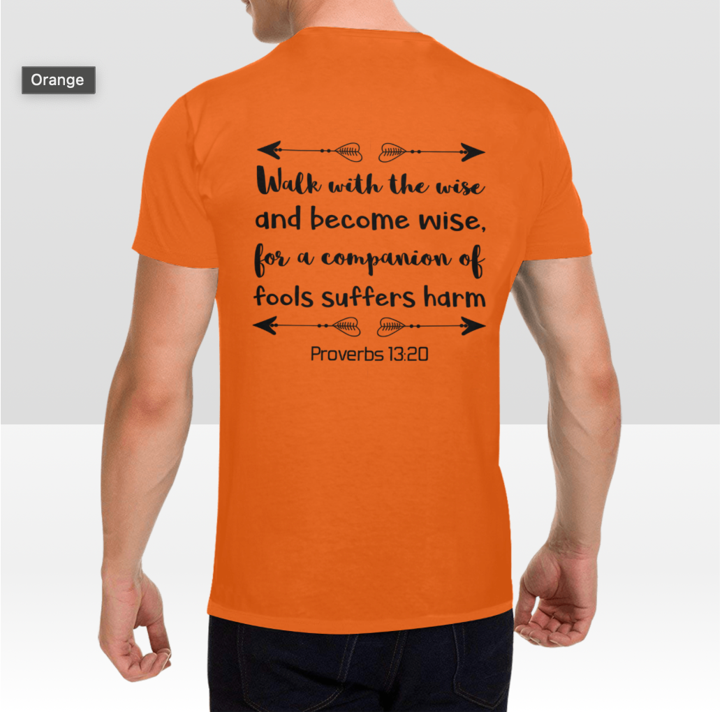 PROVERBS 13:20 MENS T-SHIRT