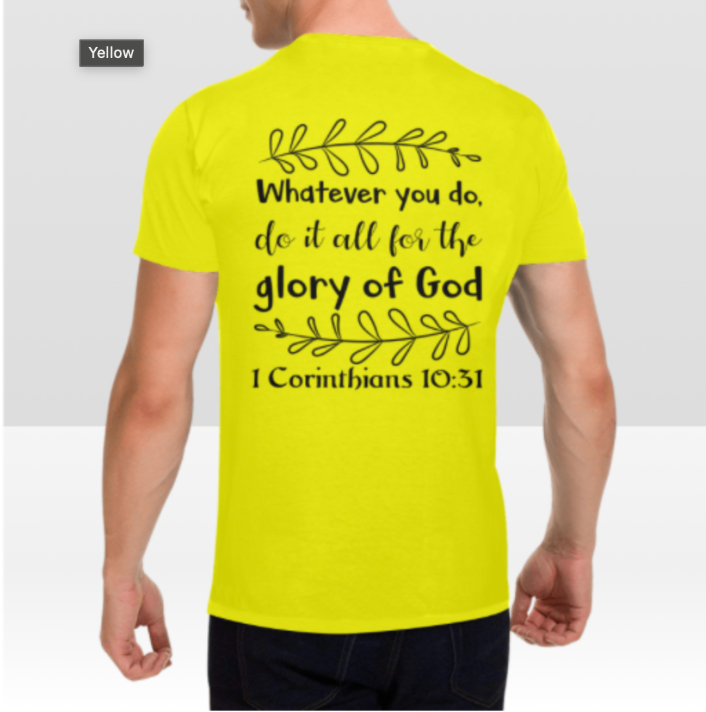 1 CORINTHIANS 10:31 MENS T-SHIRT