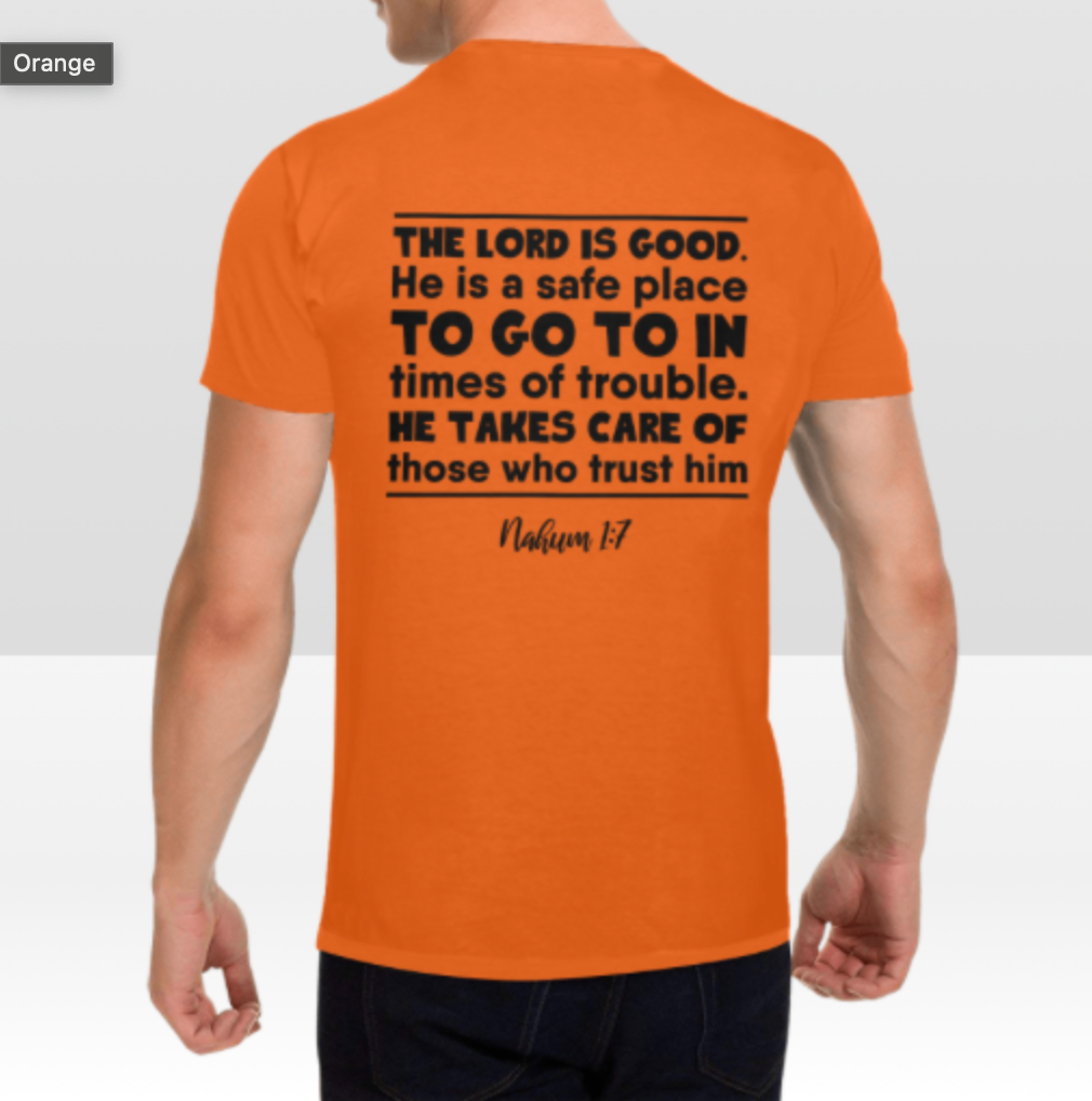 NAHUM 1:7 MENS T-SHIRT