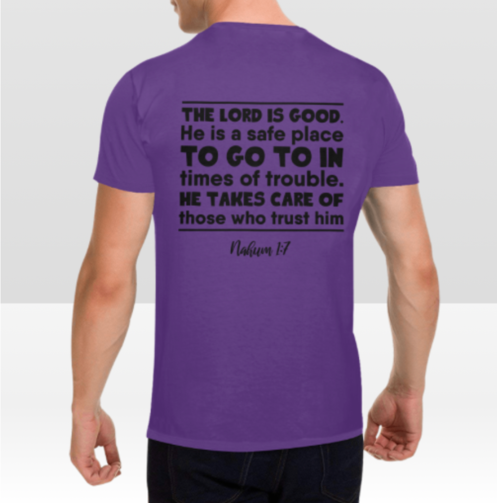 NAHUM 1:7 MENS T-SHIRT