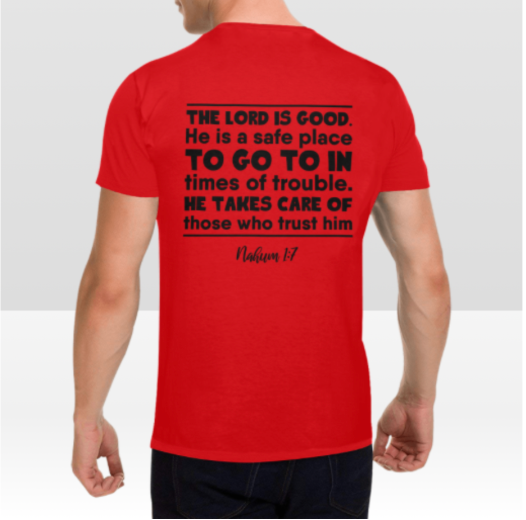 NAHUM 1:7 MENS T-SHIRT