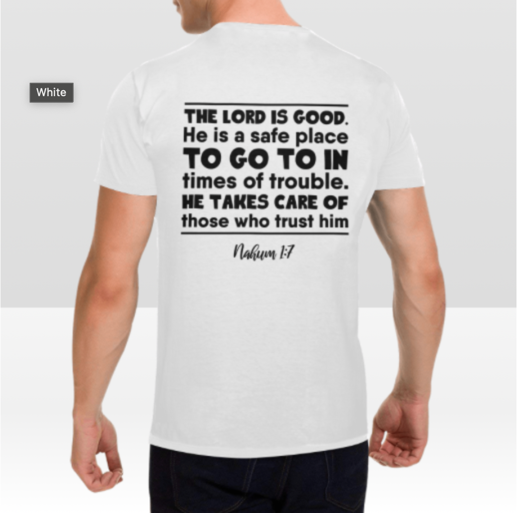 NAHUM 1:7 MENS T-SHIRT
