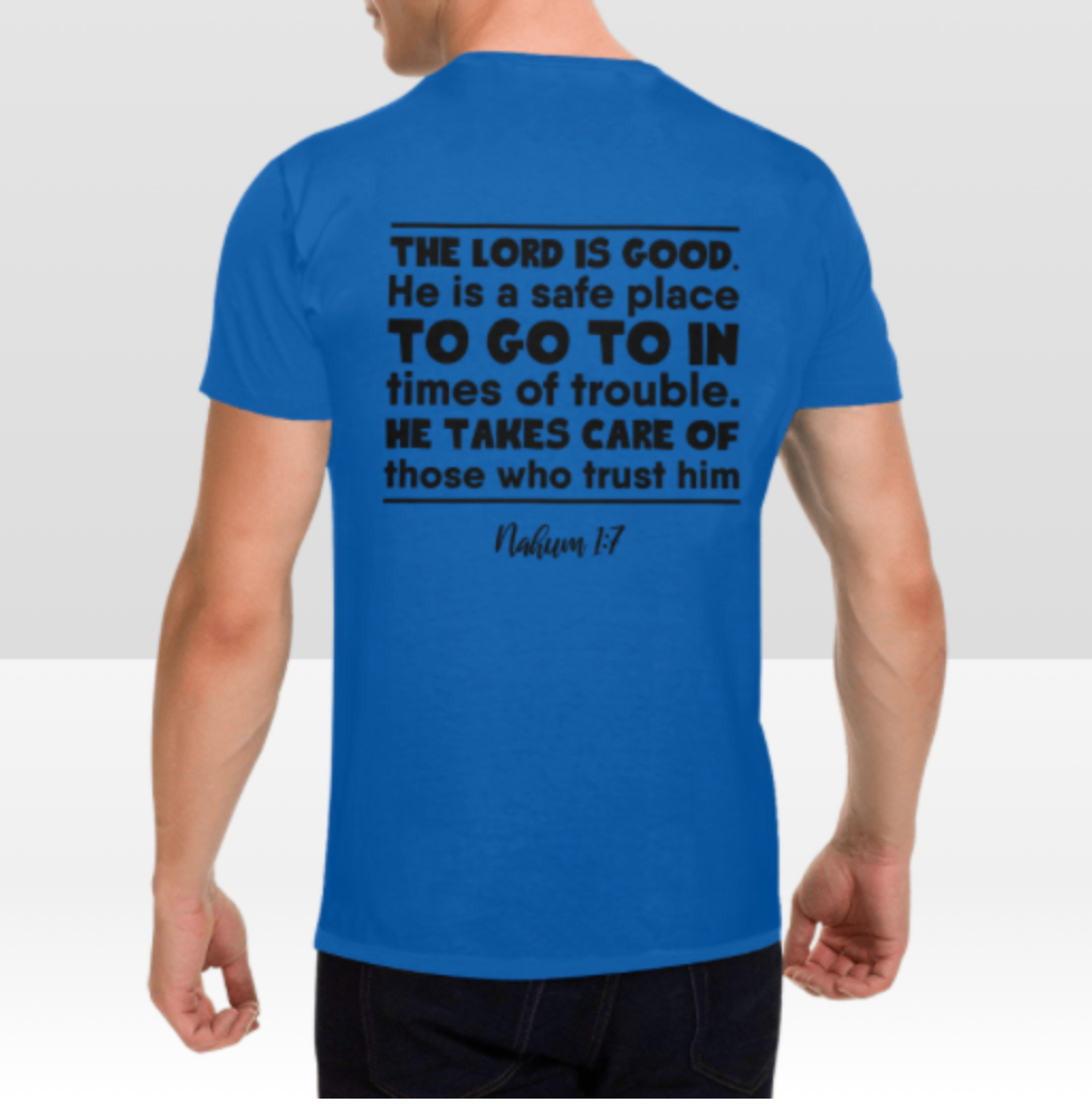 NAHUM 1:7 MENS T-SHIRT