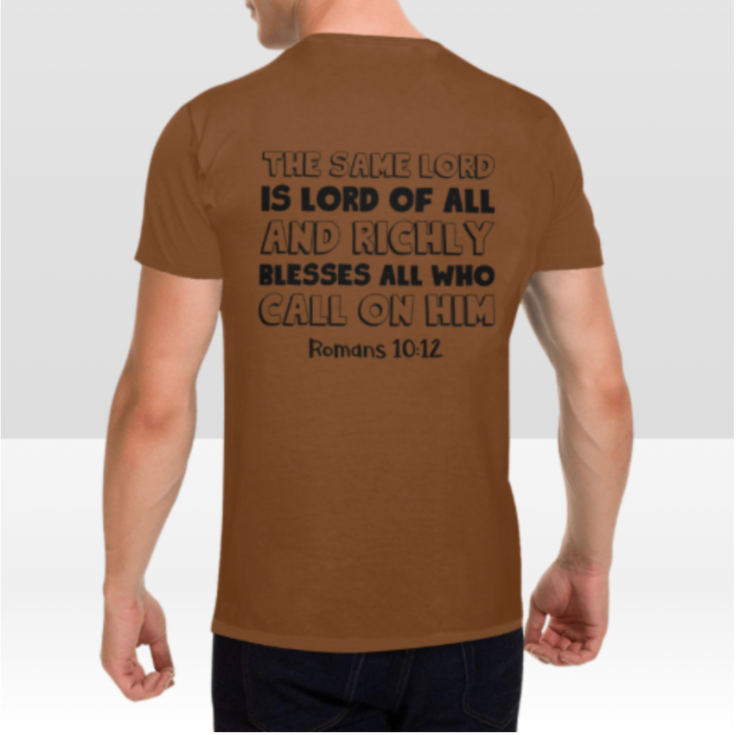 ROMANS 10:12 MENS T-SHIRT