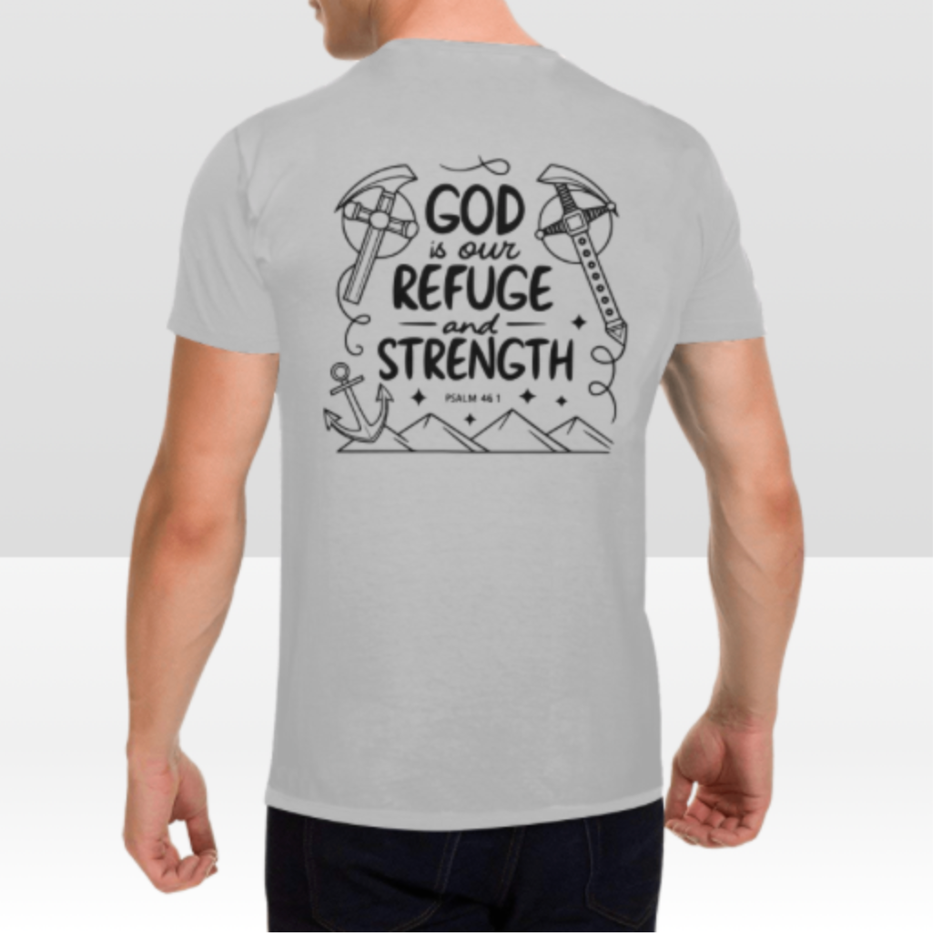 PSALM 46:1 MENS T-SHIRT