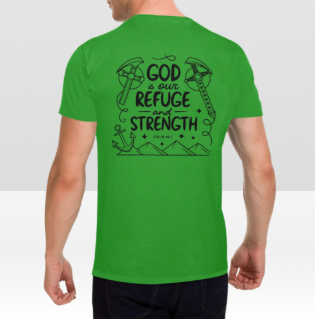 PSALM 46:1 MENS T-SHIRT