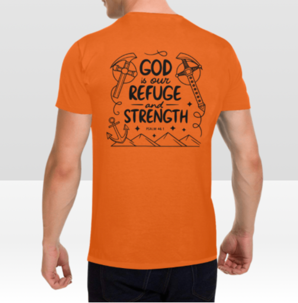 PSALM 46:1 MENS T-SHIRT