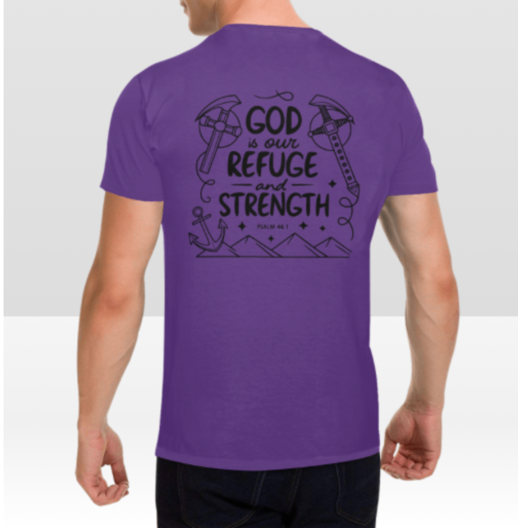 PSALM 46:1 MENS T-SHIRT