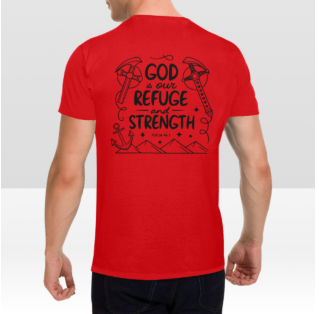 PSALM 46:1 MENS T-SHIRT